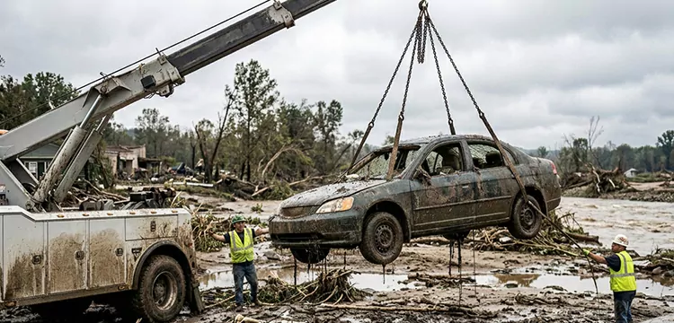 Flood Damaged Car Removal for Cash in St. Louis